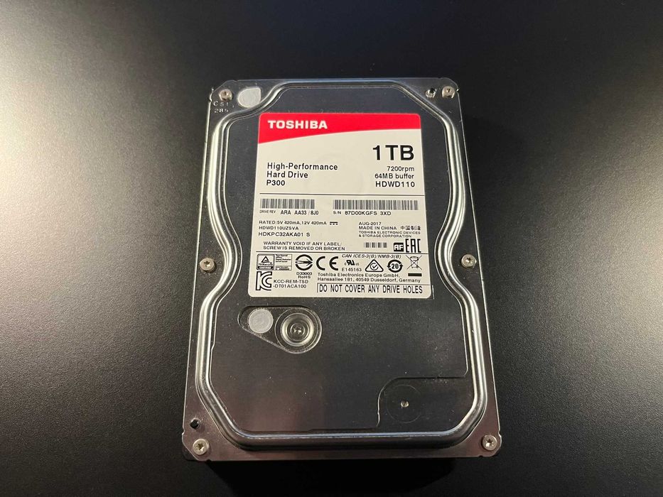 Toshiba P300 1TB 7200obr. 64MB