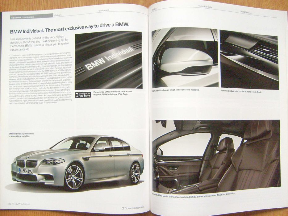 BMW M5 F10 + BMW M3 E92 & E93 - 2 prospekty 2012, stan BDB, 106 stron !!! Przesyłka GRATIS  !