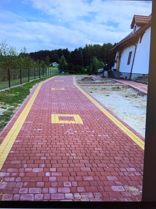 Kostka brukowa układanie Usługi brukarskie