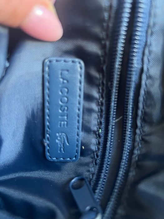Saszetka męska granatowa Lacoste