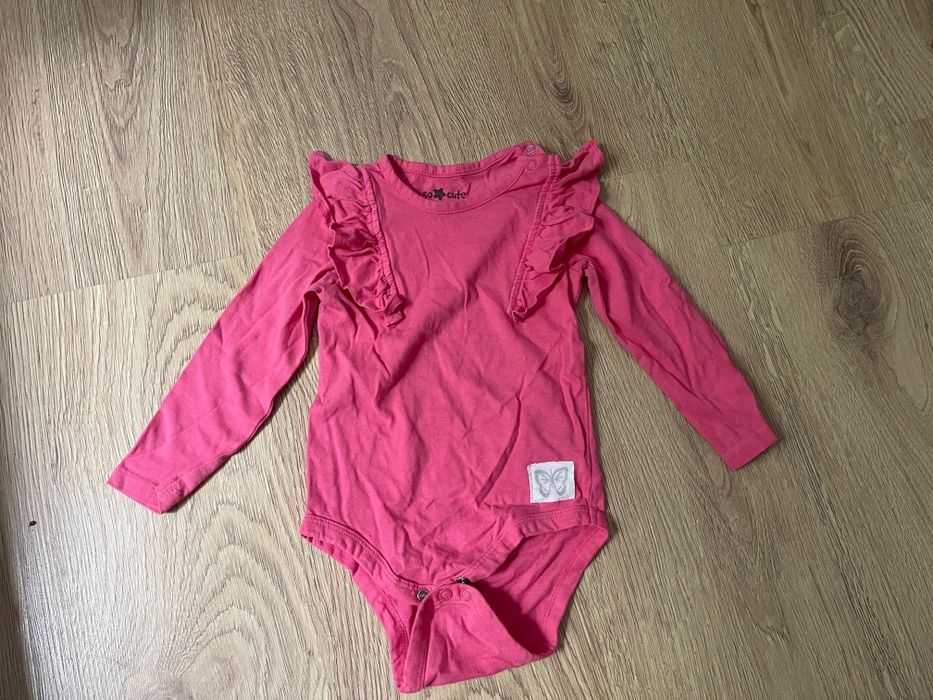 Body z falbanką  rozowe