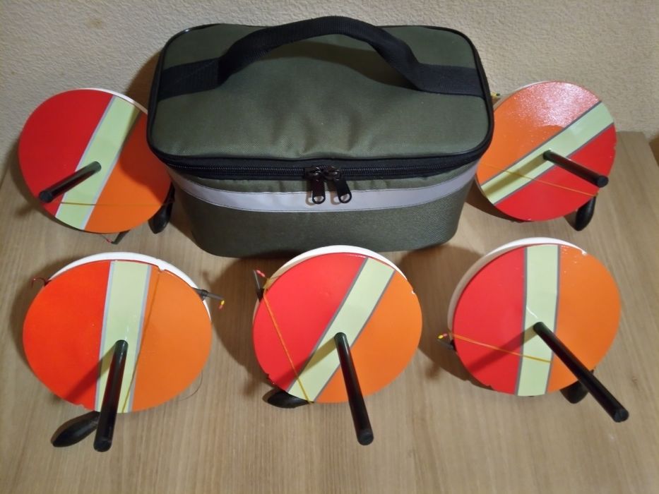 ТОПОВЫЕ светящиеся кружки (жерлицы) на ЩУКУ  От Петровича 10шт в сумке