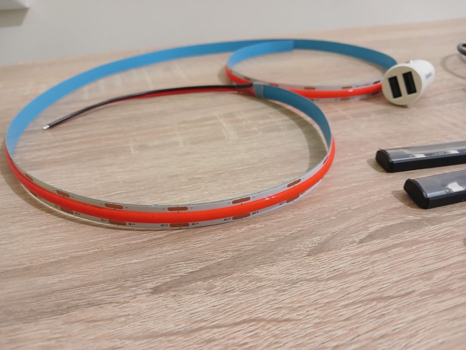 LED підсвітка в авто + LED стрічка 1м + зарядне в прикурювач