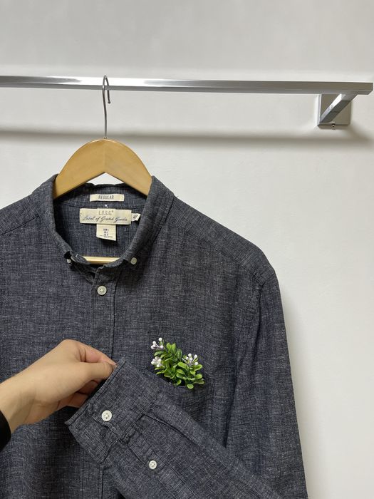 H&M regural fit рубашка мужская / Размер L