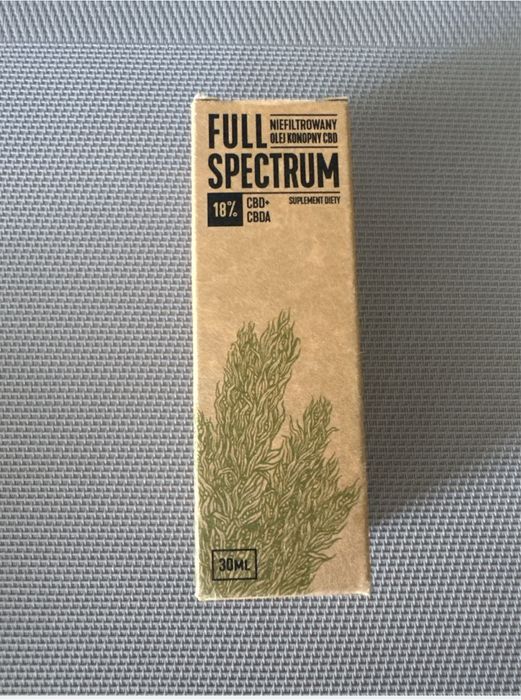 Olejek konopny Full Spectrum 18% CBD+CBDA 30ml.