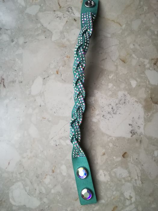 oryginalna piękna bransoletka Slake Swarovski efekt Aurora Borealis