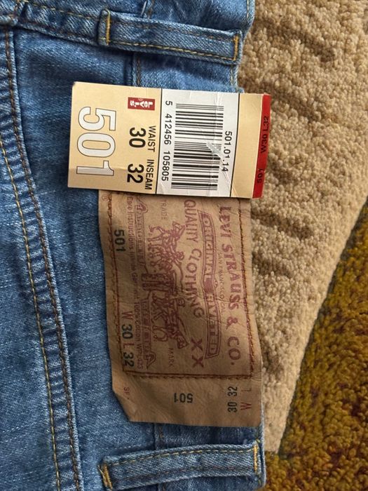 Nowe spodnie Levis 501 z metkami W30 L32 niebieskie Levi's