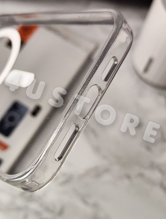 Чехол Spigen Magsafe на iPhone 15 Pro Max прозорий прозрачный