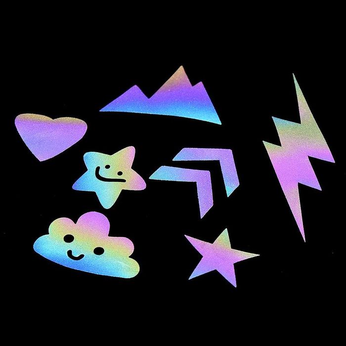 Світлоповетаючі наліпки, термоналіпки на сумки.