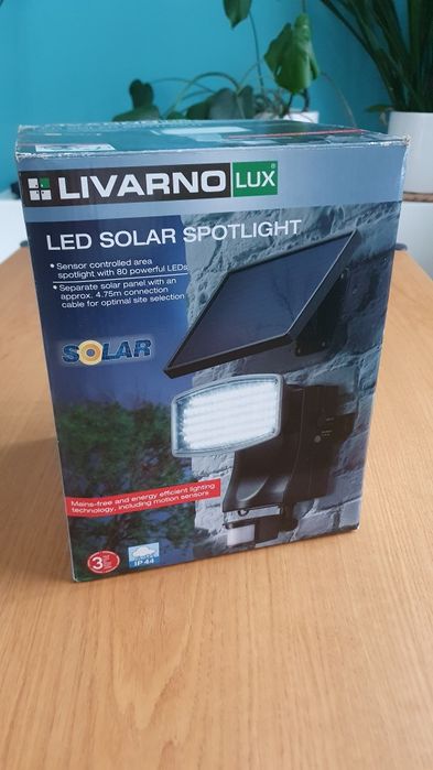 Lampa led livarno czujnik ruchu solar