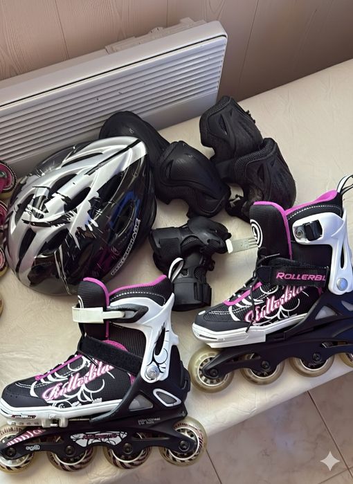 Ролики Rollerblade (р. 33-36.5) + шлем и защита