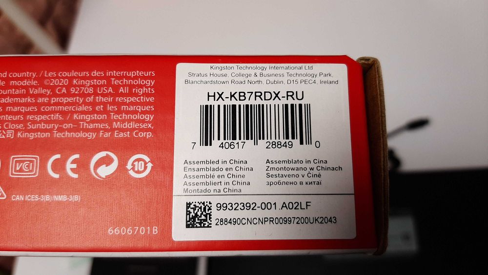 Механічна клавіатура HyperX Alloy Origins Core HX-KB7RDX-RU