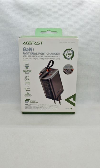 ACEFAST PD67W GaN. Быстрое многопортовое зарядное устройство
