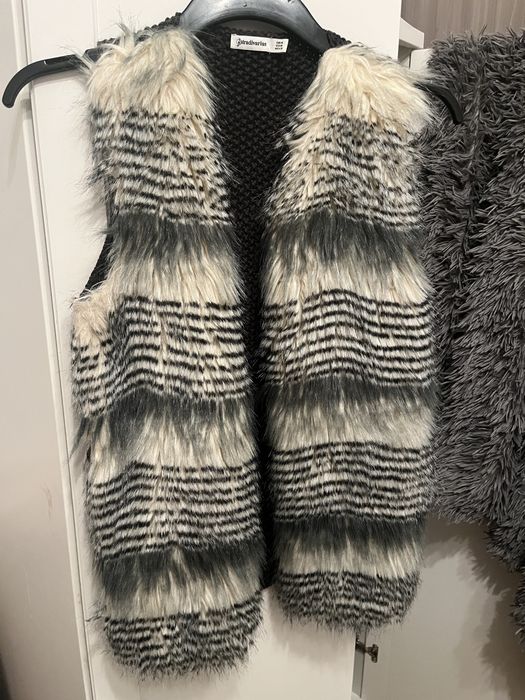 Stradivarius M/38 bezrękawnik pluszowy tkany