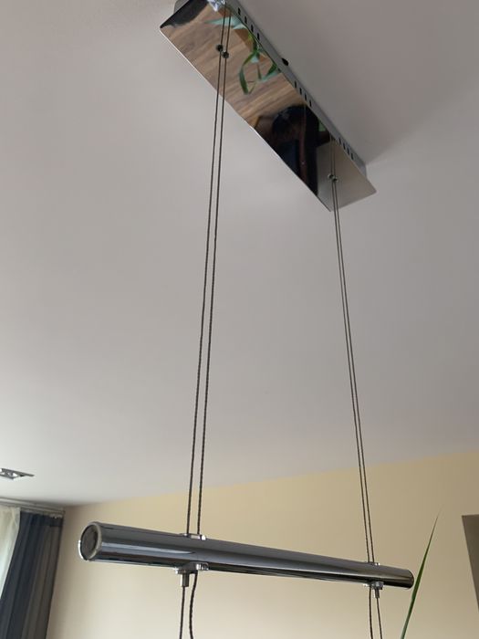 Lampa wisząca listwa LED nad stół z kryształami