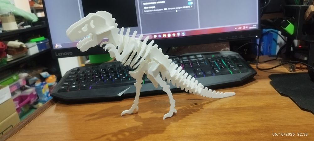 Puzzle 3d dinossauro T-rex