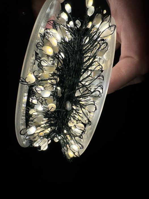 Мішура(хвойна лапа), крупний діод,20м,40м зелений дріт,usb НОВИНКА