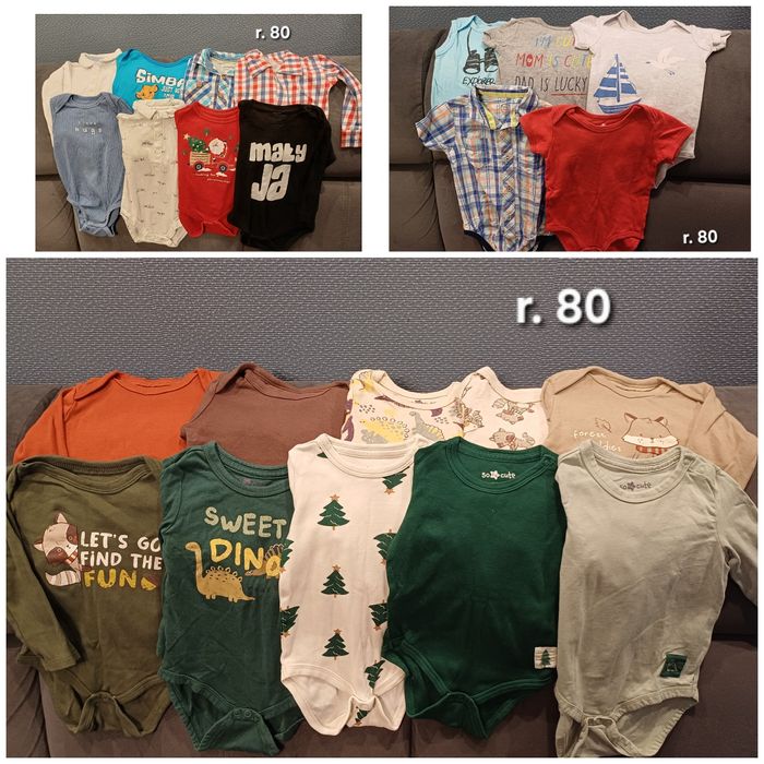 Ubrania dla chłopca rozmiar 80