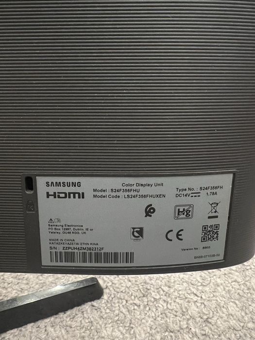 Monitor samsung 24 cali 60 Hz