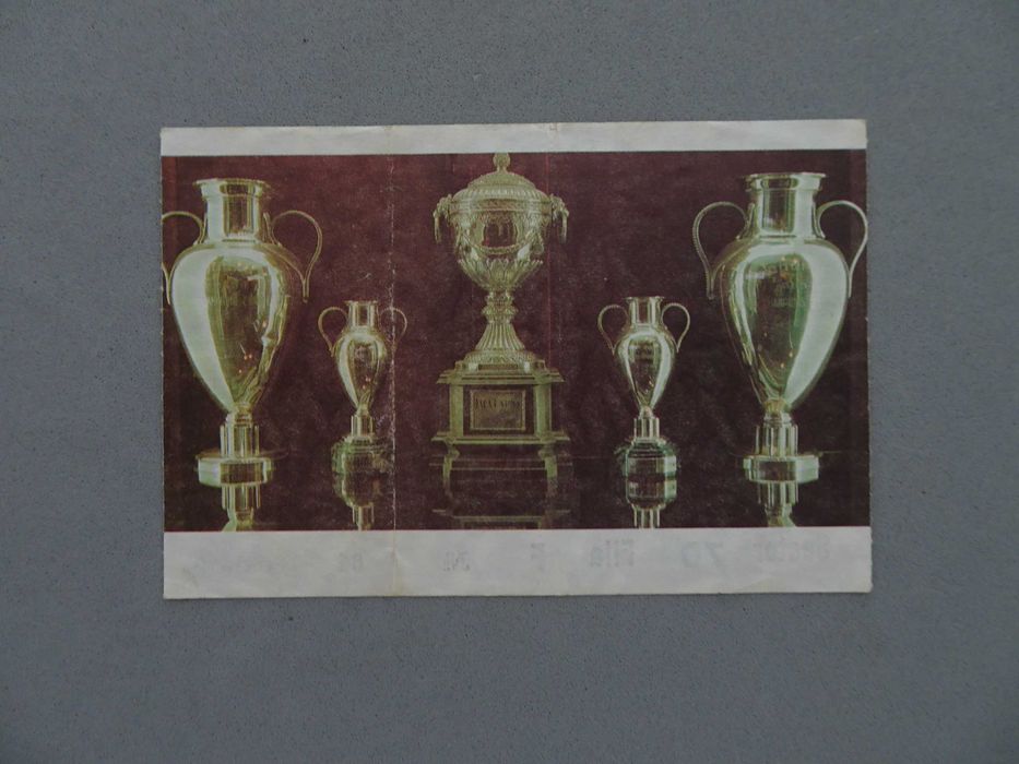 Bilhete futebol Benfica Arsenal  Taça Clubes Campeões Europeus 91/92
