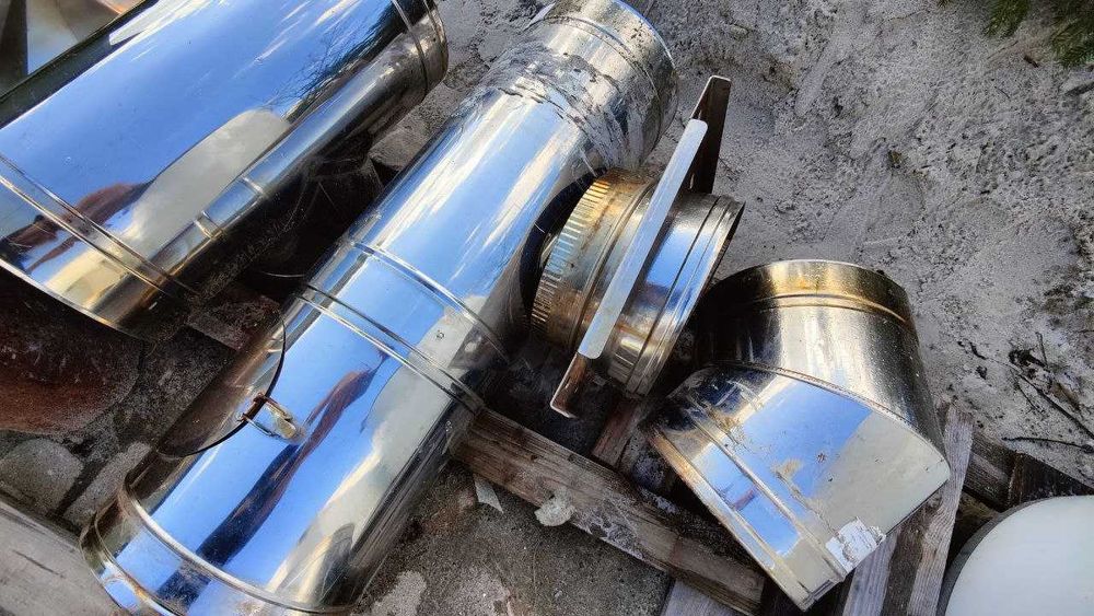 розпродаж Продам трубу опалення Ø180/250мм (нерж/нерж) димоходу/котла