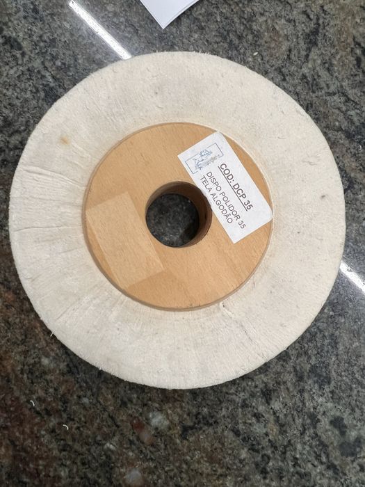 Disco de pulir metal em algodao  macio