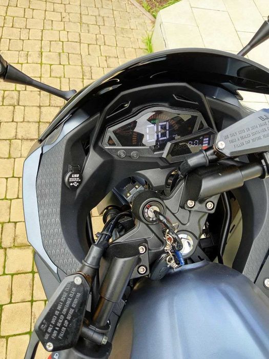 Электромотоцикл 120км/ч Ninja R 2950W LiOn Електробайк 55AH 2026 Сірий