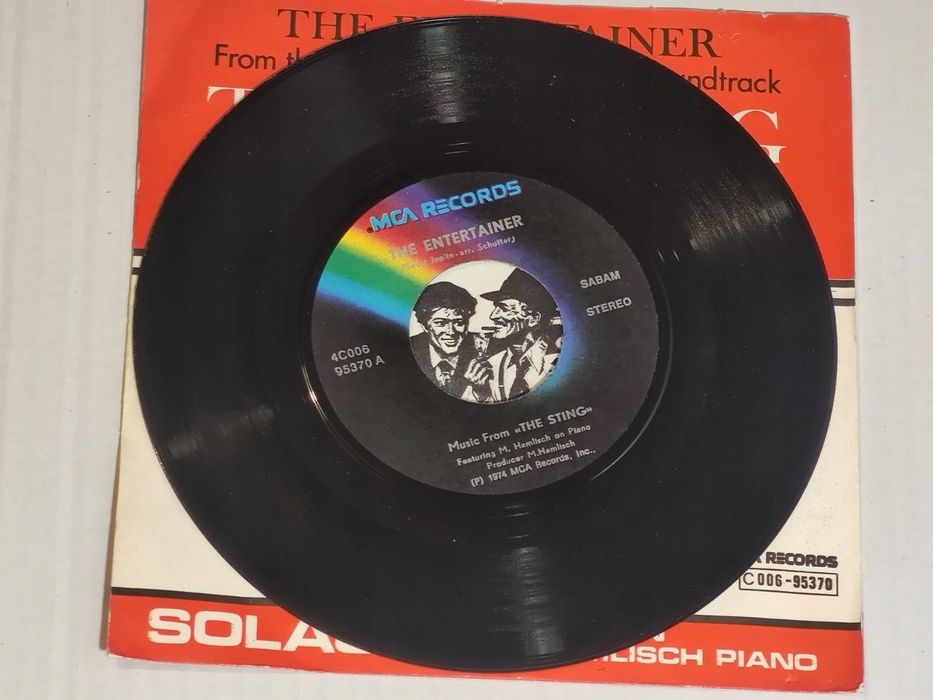 Marvin Hamlisch – The Sting The Entertainer / Solace) Single 7'' VG+