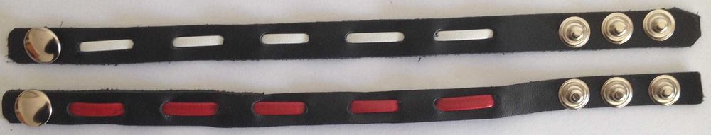 Braceletes Pulseiras Wristband em Pele Preta