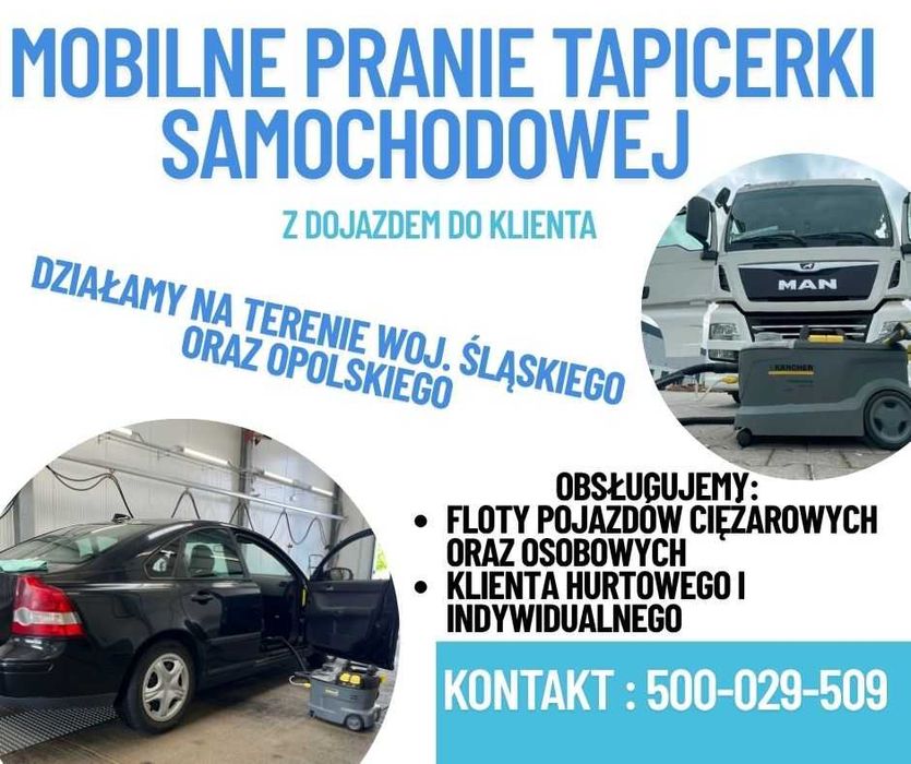Pranie tapicerki Samochodowej (i nie tylko) z dojazdem do klienta