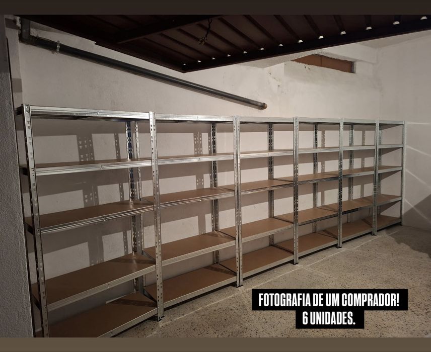 Estante metálica 180x90x40cm 875kg (Na Caixa)