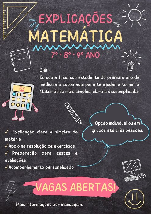 Explicações de matemática