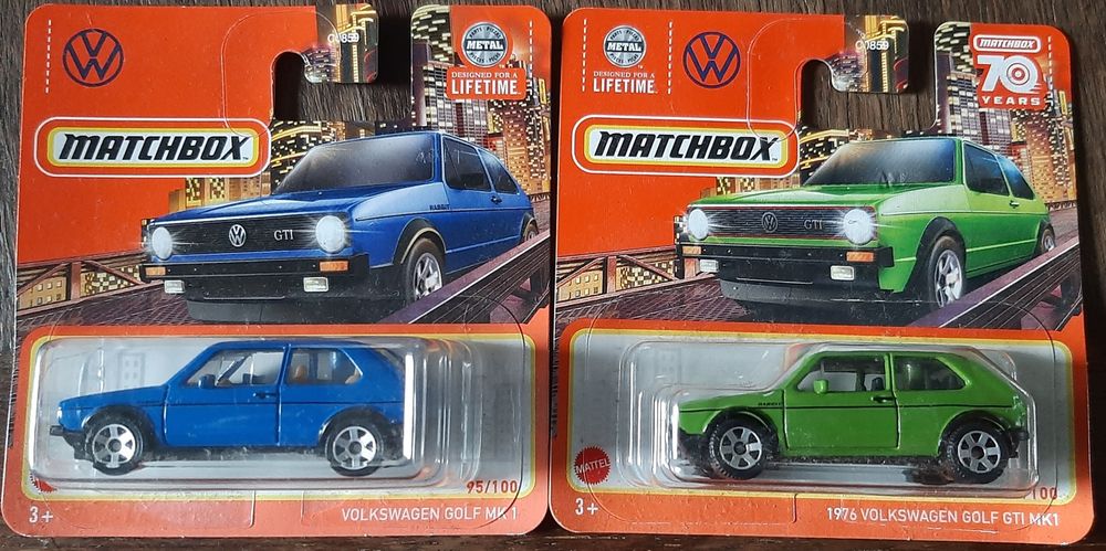 Matchbox Volkswagen Golf GTI Mk1 x 2