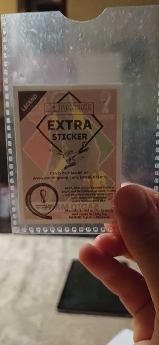 Figurinha da copa legend sadio mané bordeaux