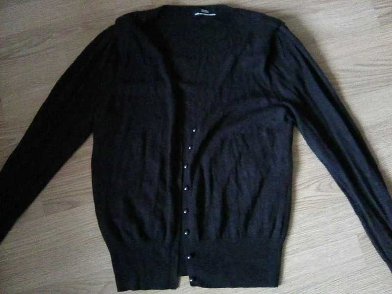 sweter na guziki szary marks&spencer