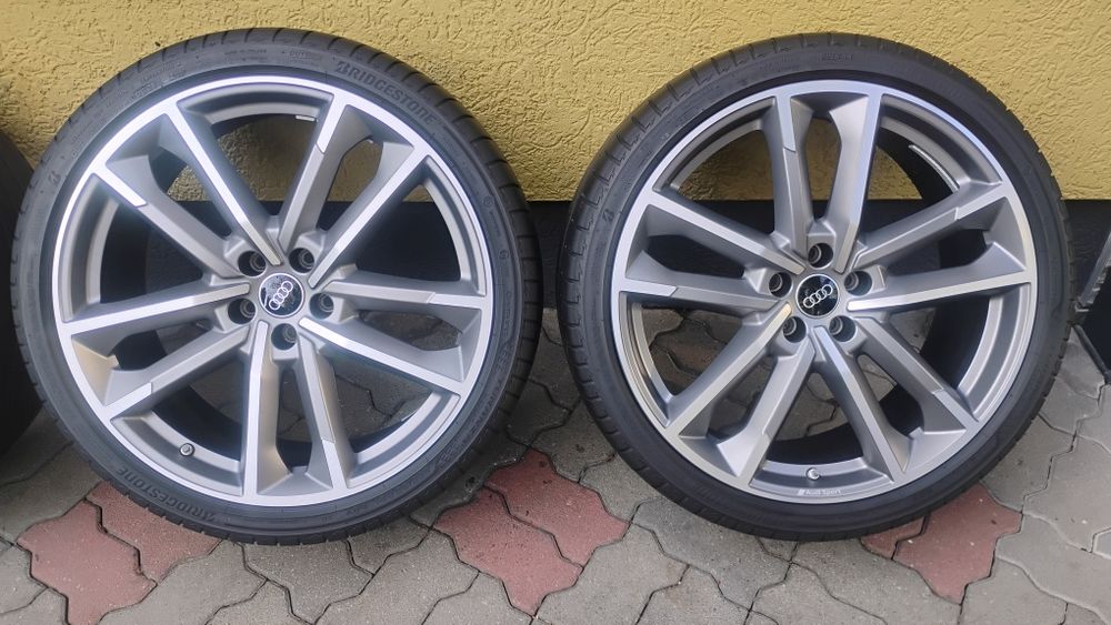 Felgi 21 Koła Audi SPORT A6 C8 4K0 ET43 8,5J 5x112 IDEALNE Czujniki
