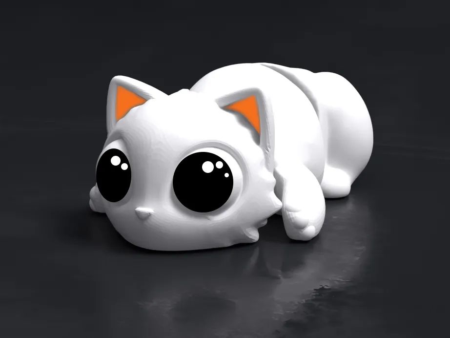 Gato "Cute Cat" Articulado e Flexível