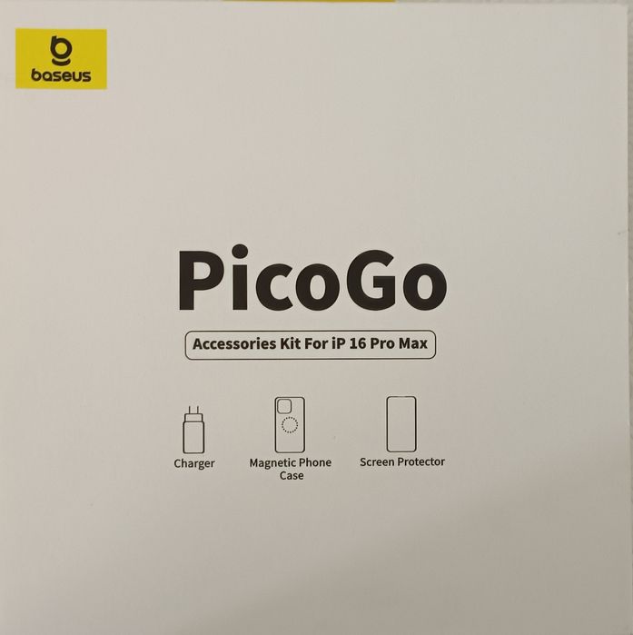 BASEUS Basic Kit: Case + Screen Protector + Charger for iPhone 16 Pro / 16 Pro Max64741329017090120