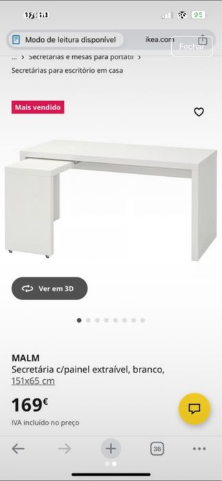 Secretária Malm Ikea
