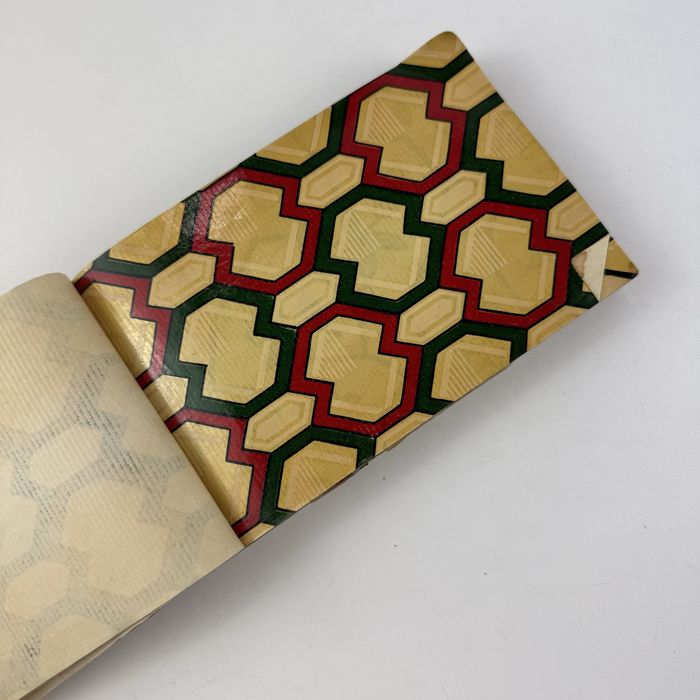 Stary próbnik papierów witrażowych Art Deco / Secesja RBF lata 20/30