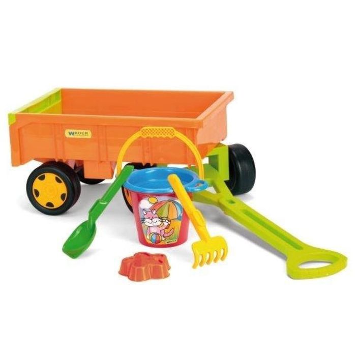 Wózek przyczepa z kompletem do piasku siatka,314x523 mm