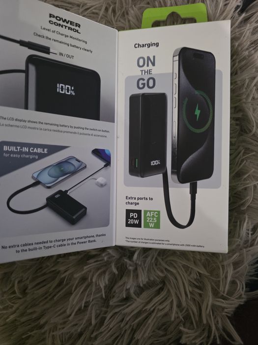 SBS 10000 LCD power bank 20W