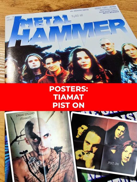 Metal Hammer 6/1997 - Tiamat, Plakaty: Tiamat, Pist.On