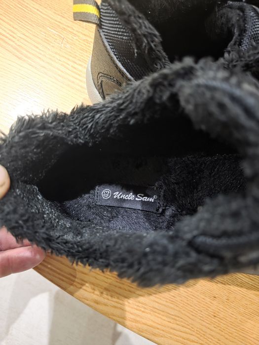 Męskie buty zimowe / trapery UNCLE SAM – Rozmiar 43 – Ocieplane futerk