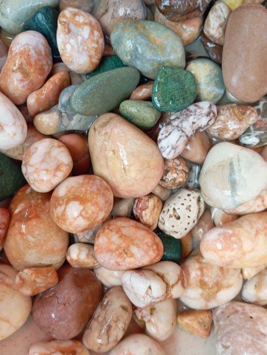 Каміння для акваріуму відбірне грунт галька морська для декору камни