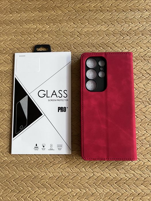 Etui skórzane premium do Samsung Galaxy S25 ULTRA / nowe + szkło GRATIS