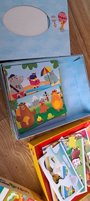 Dwie gry układanki, Montessori zwierzątka