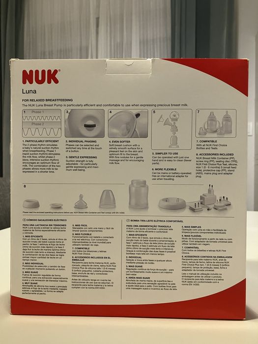 Bomba tira-leite elétrica NUK Luna