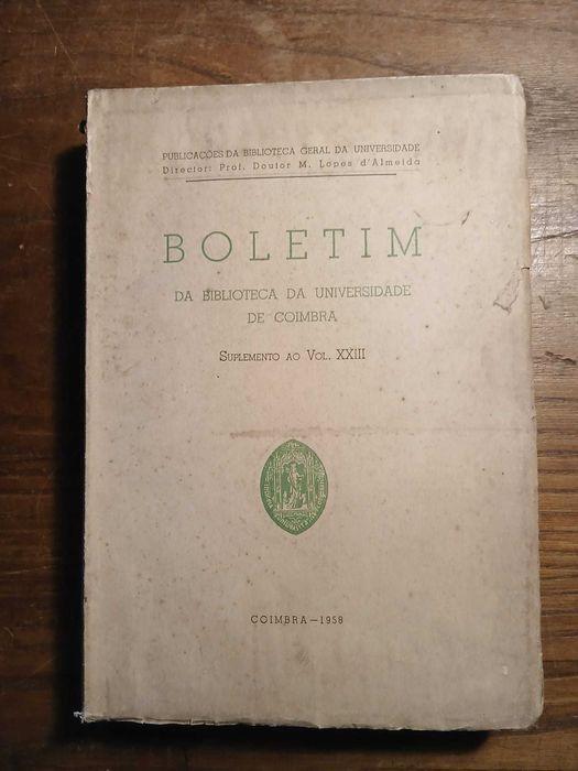 Boletim da Biblioteca da Universidade de Coimbra (Suplemento ao Volume XXIII)