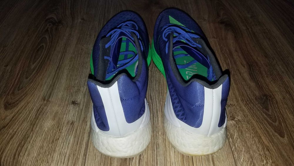 Buty ADIDAS Adizero PRO 44/45 28.5cm biegowe sportowe Continental LightStrike niebieskie stan BDB